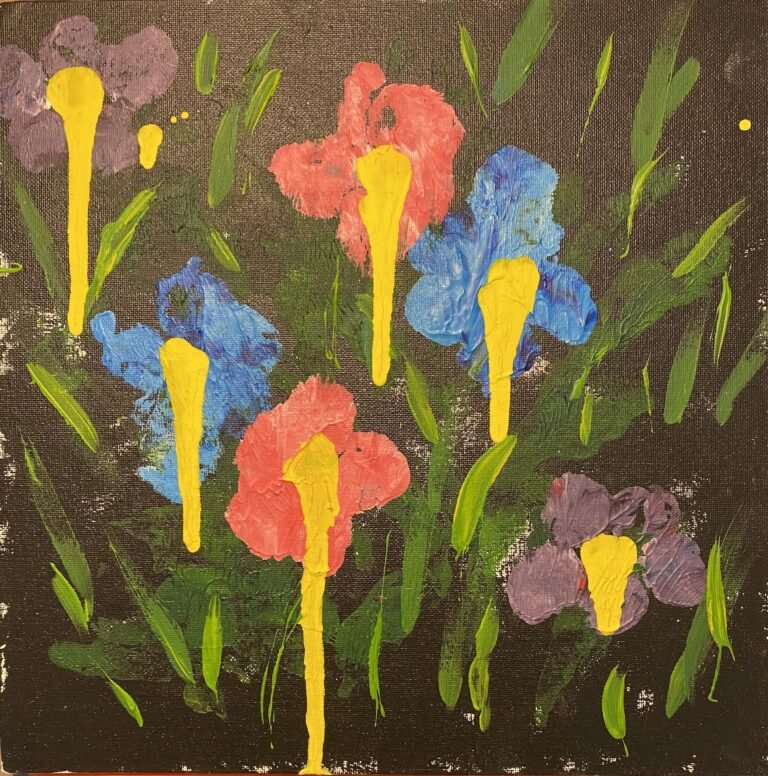 AndyWarholInspiredFlowerPrintwithAcrylic-min