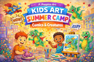 Kids Art Summer Camp Week 2 - COMICS & CREATURES July 27 - July 31