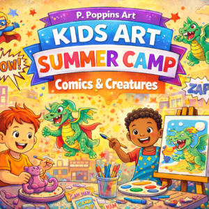 Kids Art Summer Camp Week 2 - COMICS & CREATURES July 27 - July 31